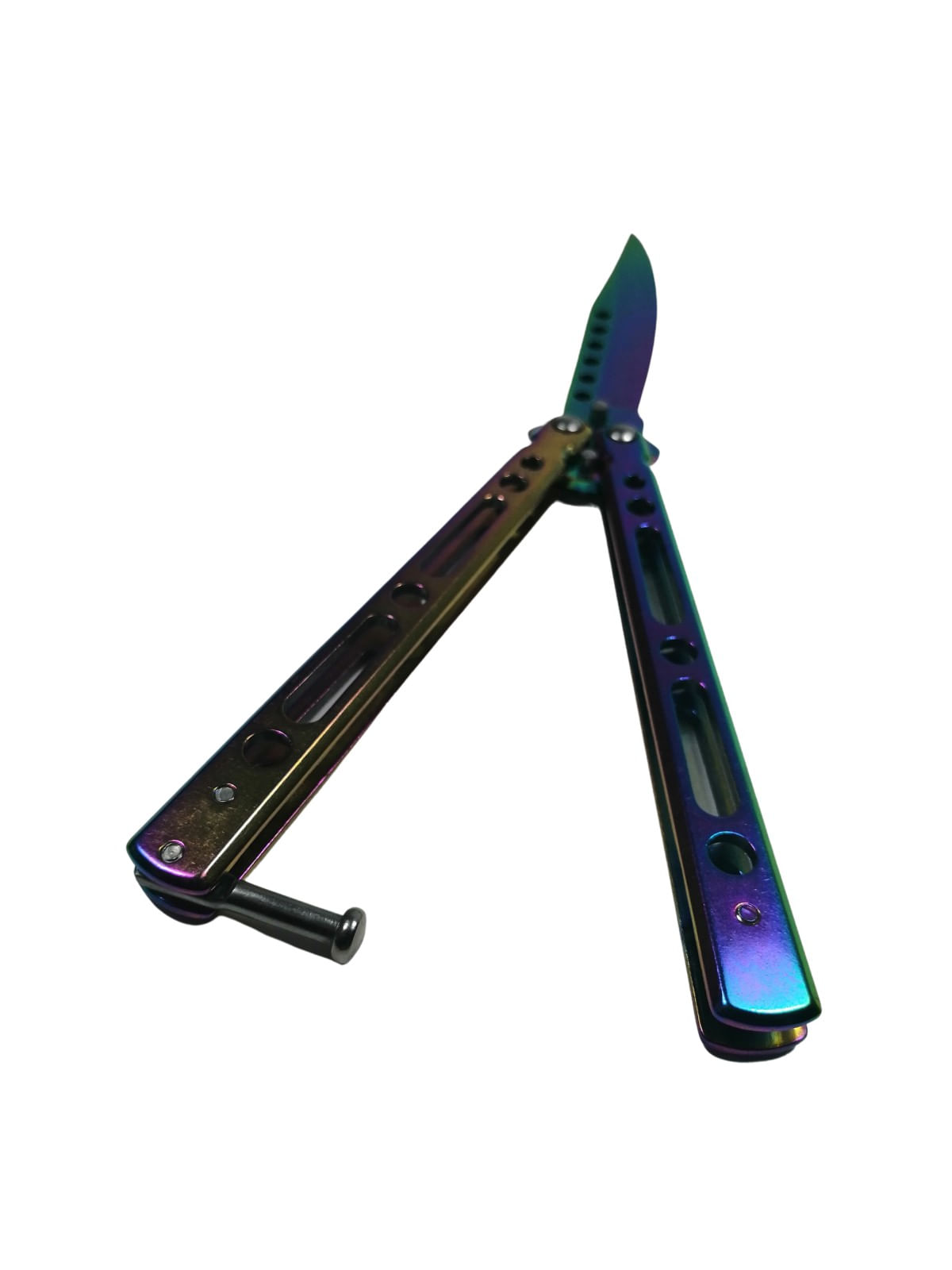 Cutit, Briceag fluture, Balisong, Butterfly 21.5 cm, Rainbow Classic - 4 | YEO