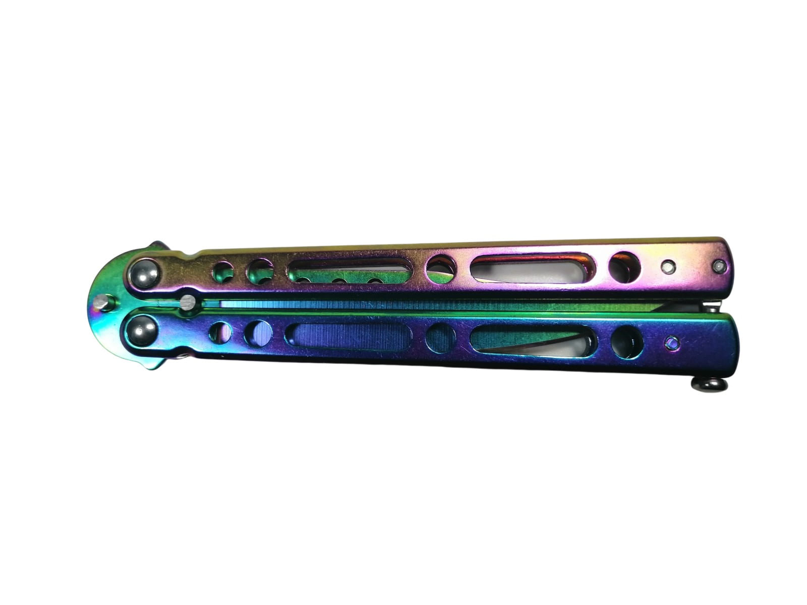 Cutit, Briceag fluture, Balisong, Butterfly 21.5 cm, Rainbow Classic - 1 | YEO