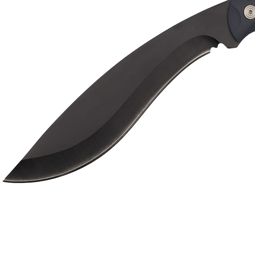 Cutit tip maceta IdeallStore®, Mini Kukri, negru, 30 cm, teaca inclusa - 2 | YEO