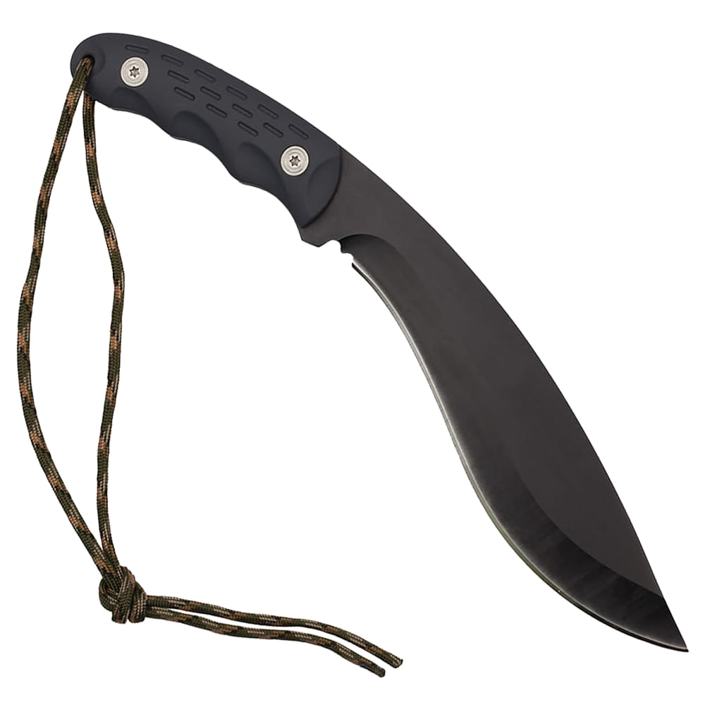 Cutit tip maceta IdeallStore®, Mini Kukri, negru, 30 cm, teaca inclusa - 3 | YEO