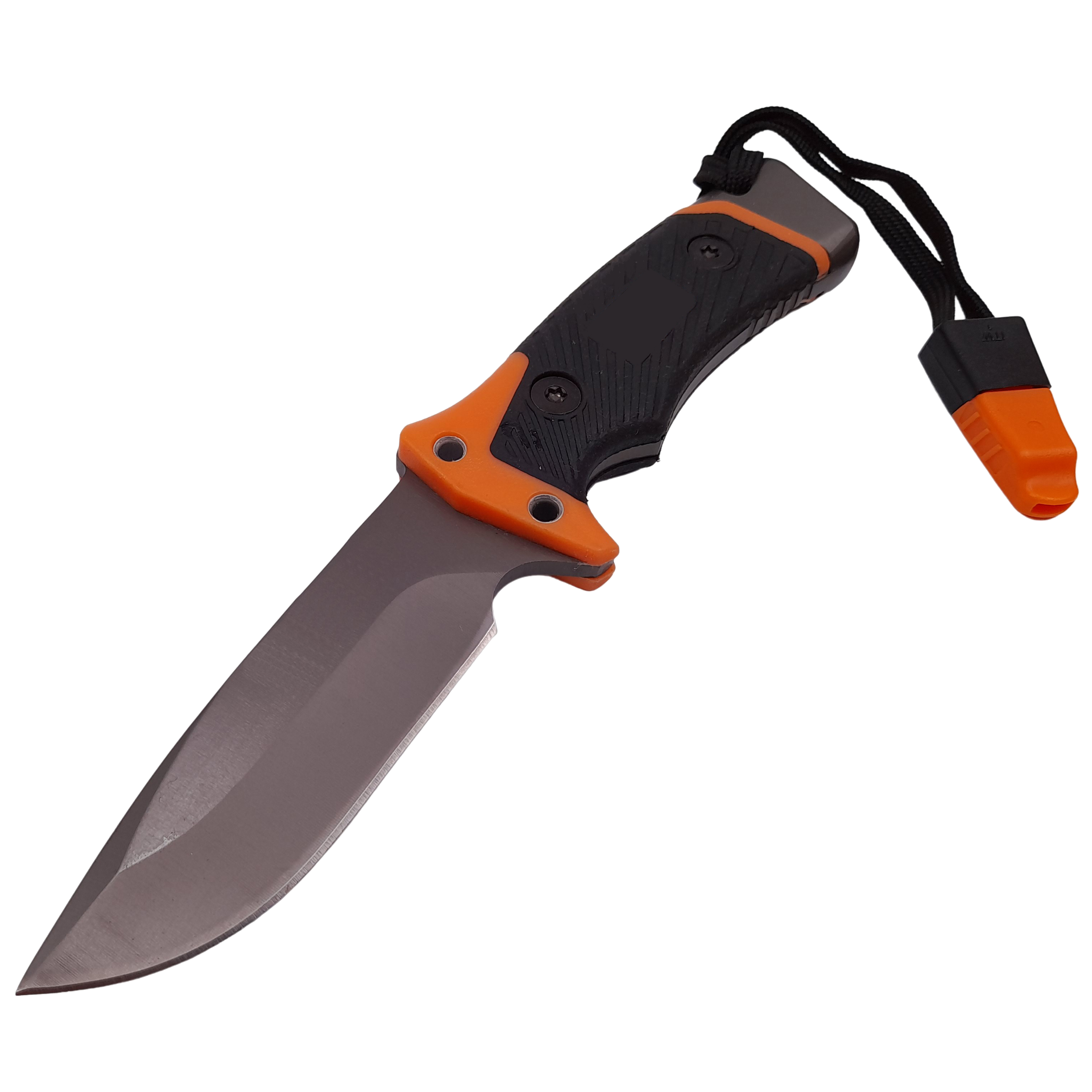 Cutit de vanatoare IdeallStore®, Survival Blade, 20.5 cm, otel inoxidabil, portocaliu, husa inclusa - 2 | YEO