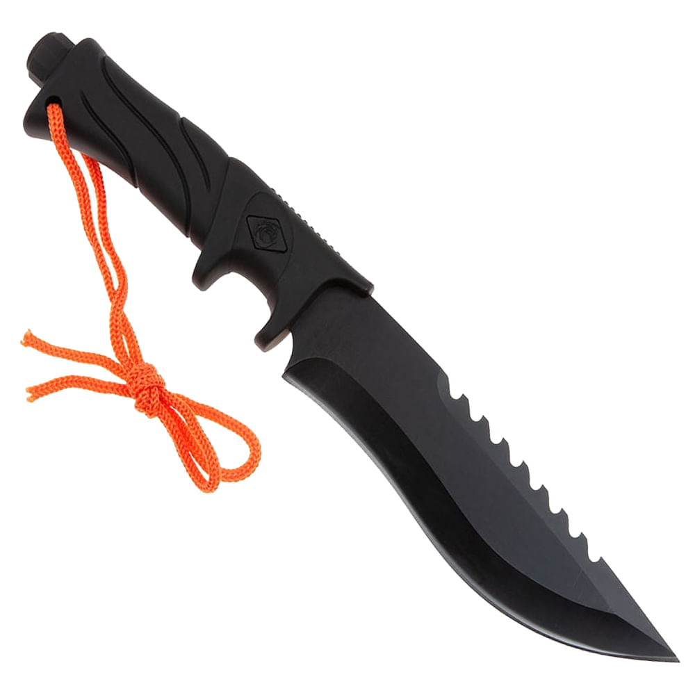 Cutit de vanatoare IdeallStore®, Jungle Commander, negru, 27.5 cm, teaca textila inclusa - 4 | YEO