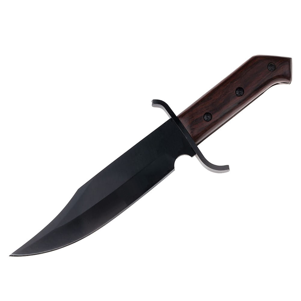 Cutit de vanatoare IdeallStore®, Pilgrim Dagger, 33 cm, otel inoxidabil, negru, husa inclusa - 1 | YEO