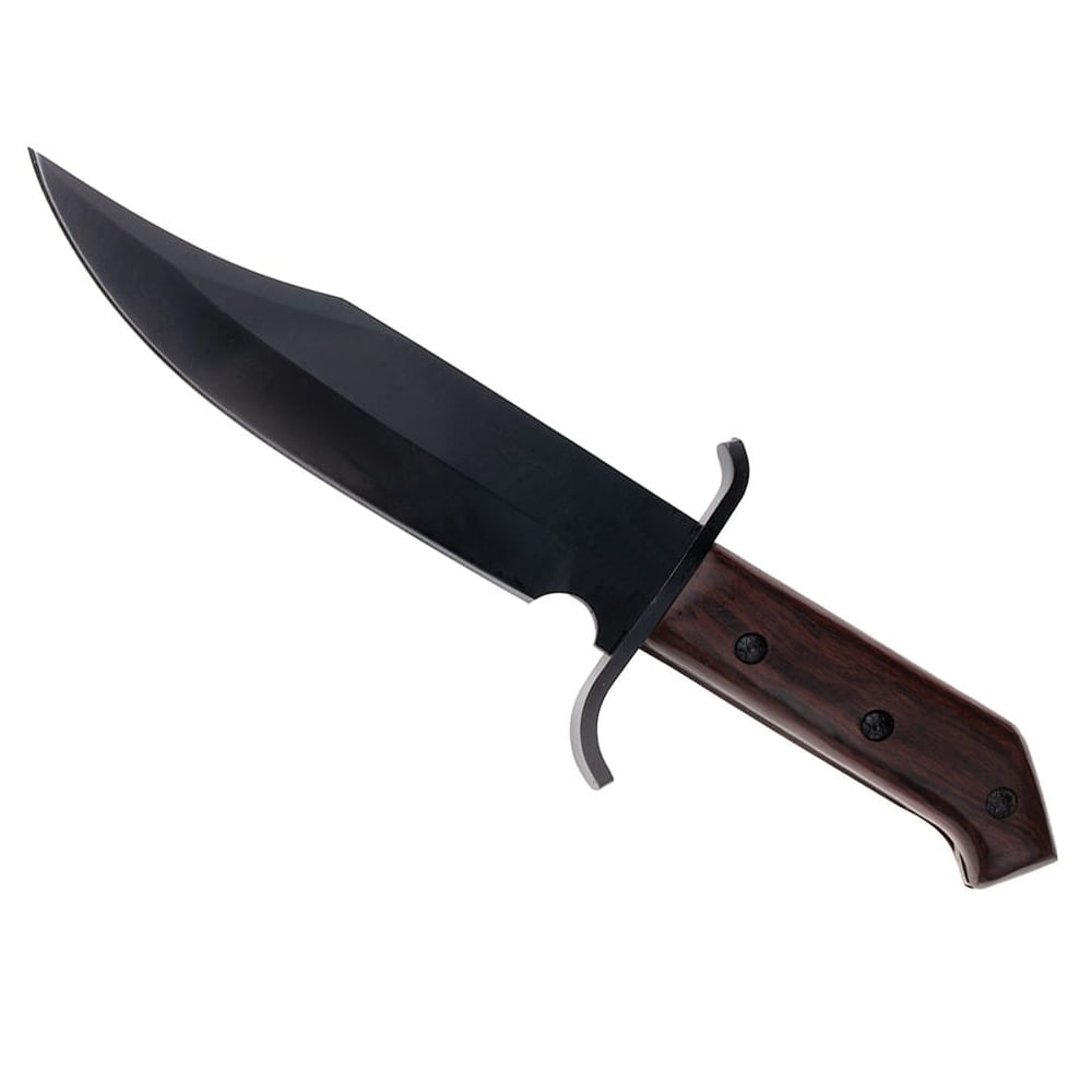 Cutit de vanatoare IdeallStore®, Pilgrim Dagger, 33 cm, otel inoxidabil, negru, husa inclusa - 2 | YEO