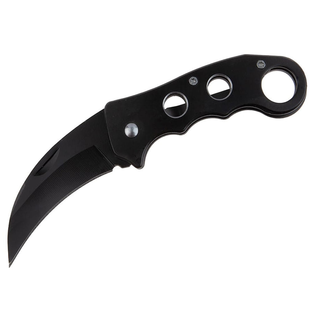 Briceag de vanatoare IdeallStore®, Liberty Claw, karambit extensibil, 14.5 cm, negru