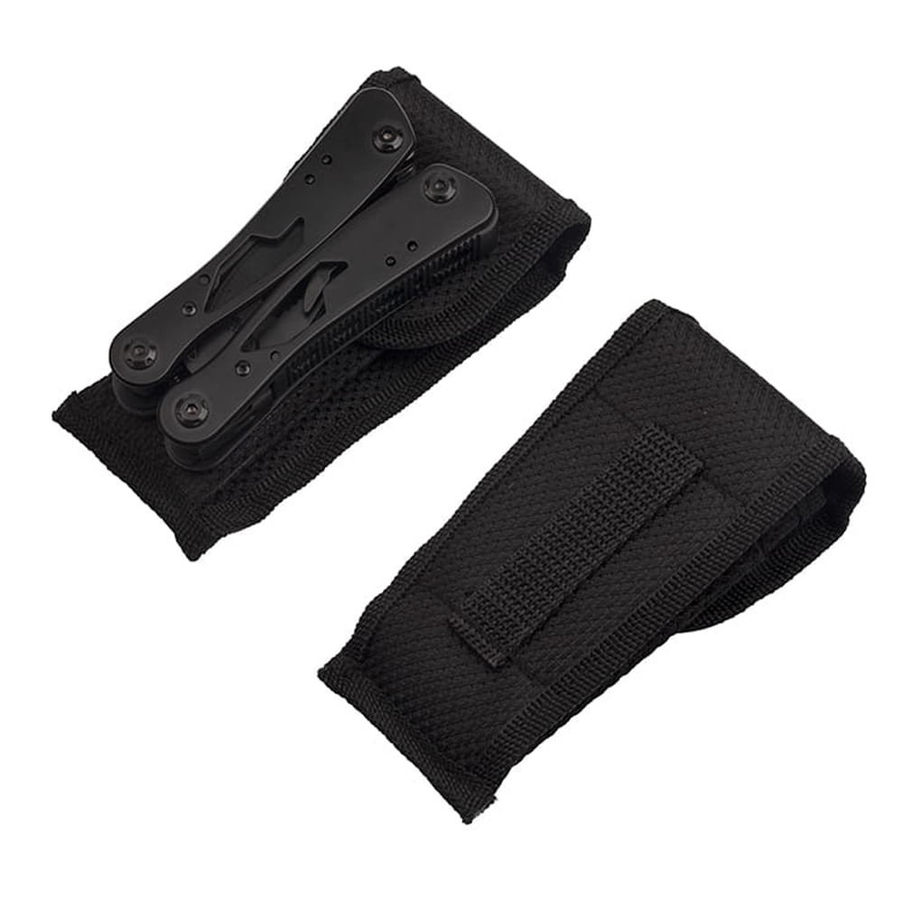 Cleste multifunctional IdeallStore®, Outdoor Specialist, otel inoxidabil, 20 functii, 22 cm, negru, husa inclusa