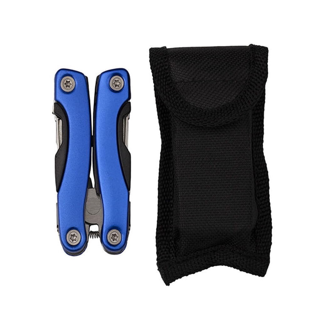 Mini cleste multifunctional IdeallStore®, Survival Instict, otel inoxidabil, 9 functii, 14 cm, albastru, husa inclusa - 1 | YEO