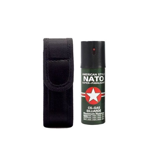 Set format din Karambit albastru, teaca din plastic BRT-023 si spray Nato paralizant 60 ml - 3 | YEO