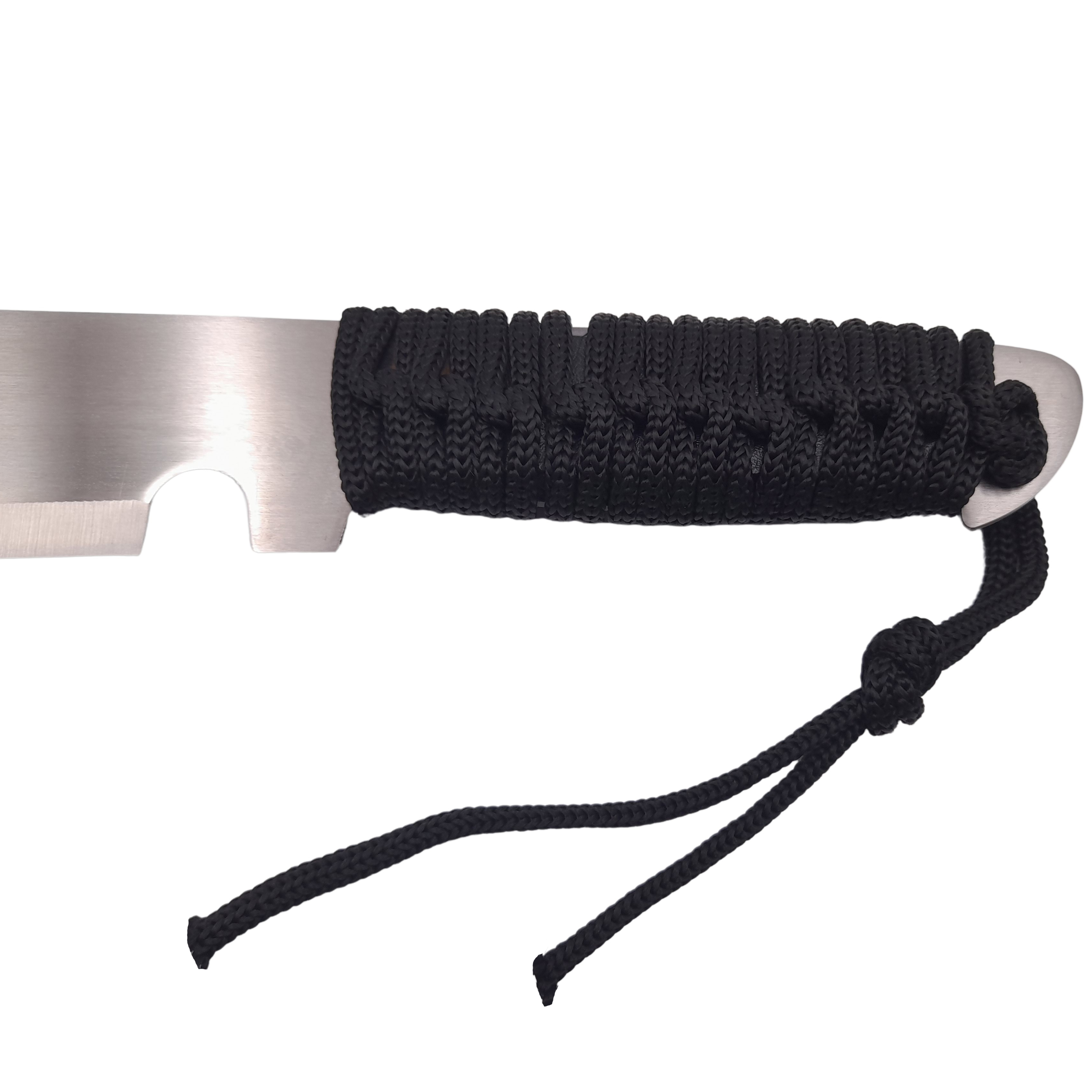 Maceta de vanatoare IdeallStore®, Battle Knife, 49.5 cm, otel inoxidabil, argintiu, teaca inclusa - 3 | YEO