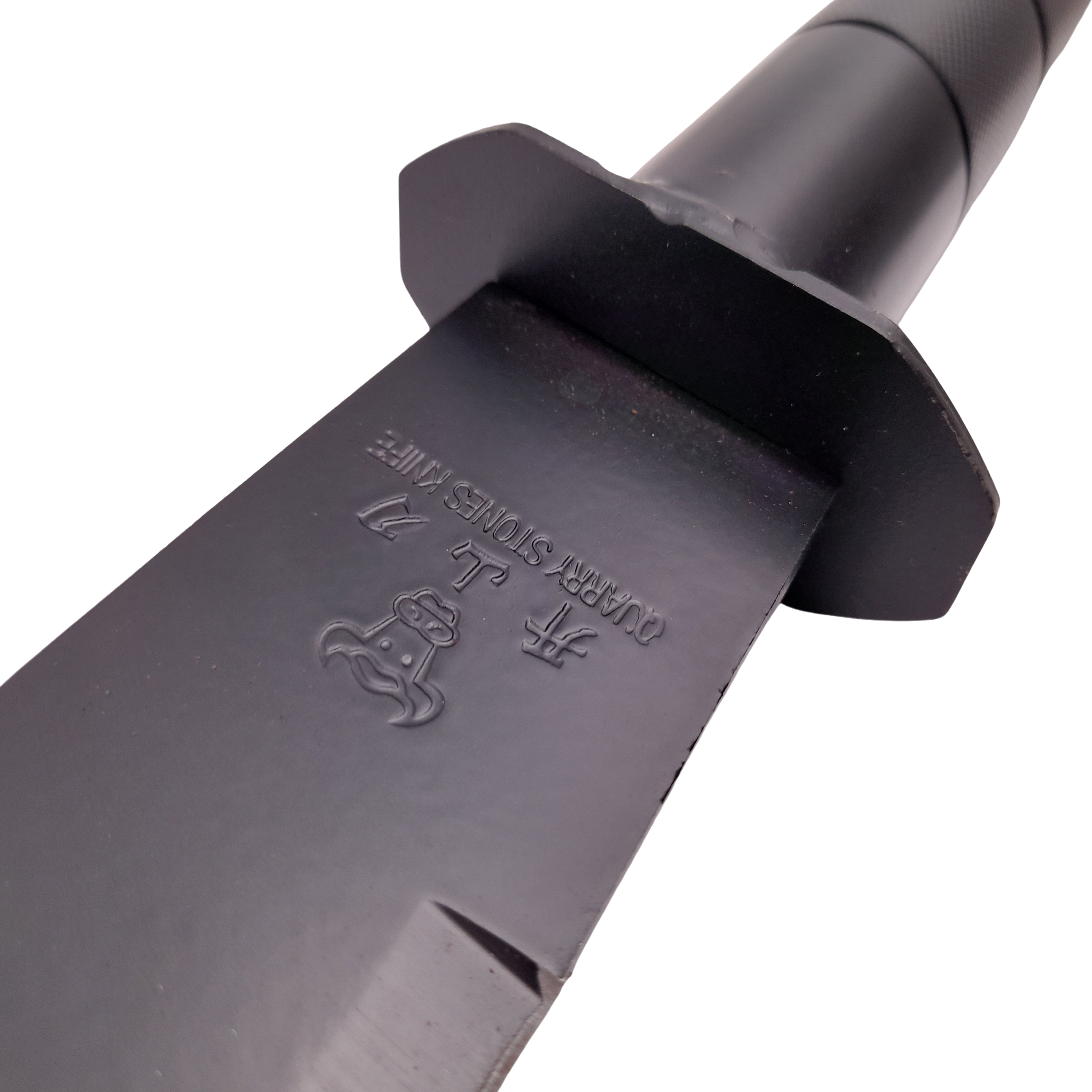 Sabie de vanatoare IdeallStore®, Ninja Blade, maner metal, 81 cm, negru, teaca inclusa
