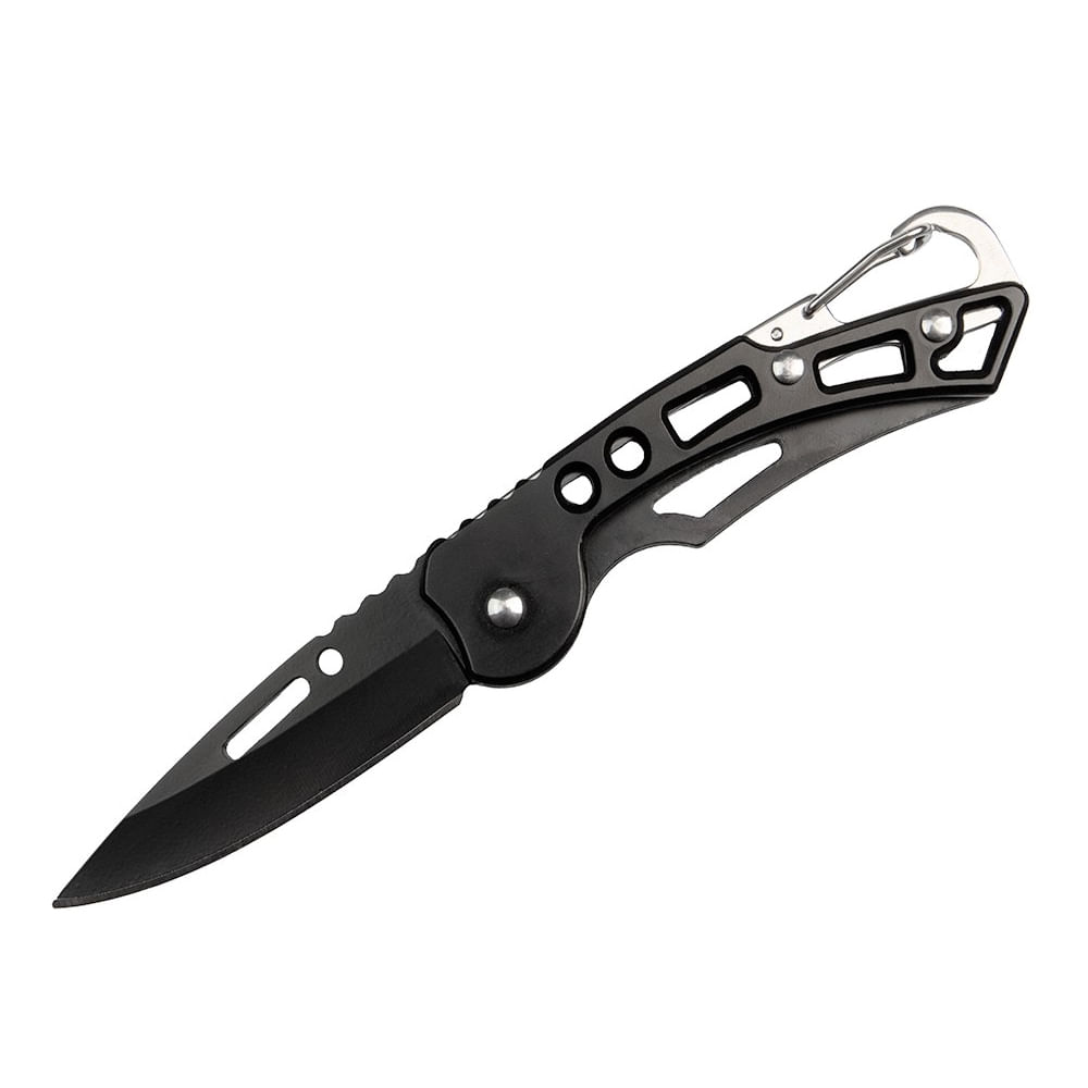 Briceag de buzunar IdeallStore®, Futuristic Knife, otel inoxidabil, 15.5 cm, negru