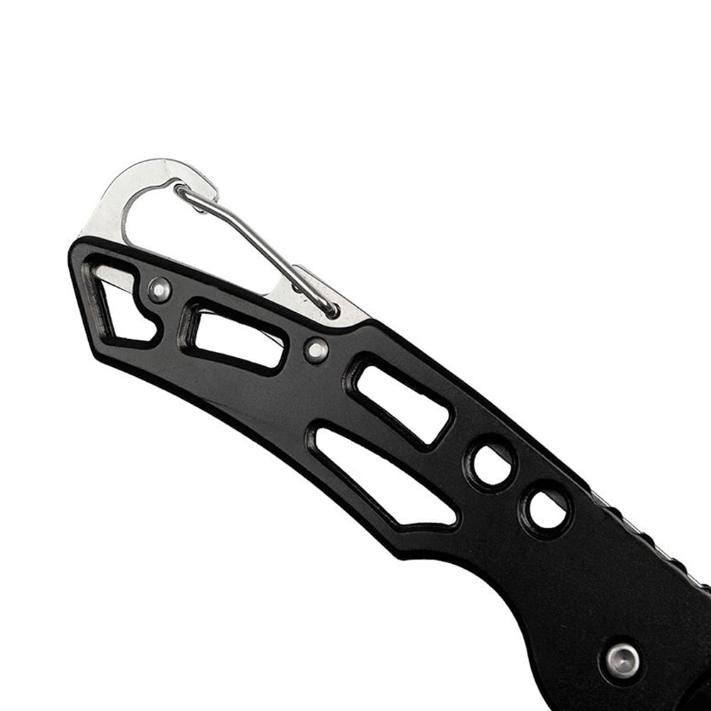 Briceag de buzunar IdeallStore®, Futuristic Knife, otel inoxidabil, 15.5 cm, negru - 2 | YEO