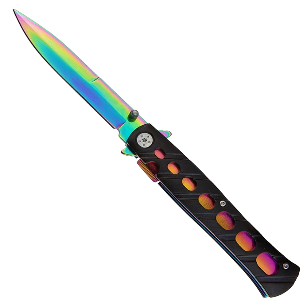 Briceag de buzunar IdeallStore®, Rainbow Destiny, 22.5 cm, otel inoxidabil, multicolor - 1 | YEO