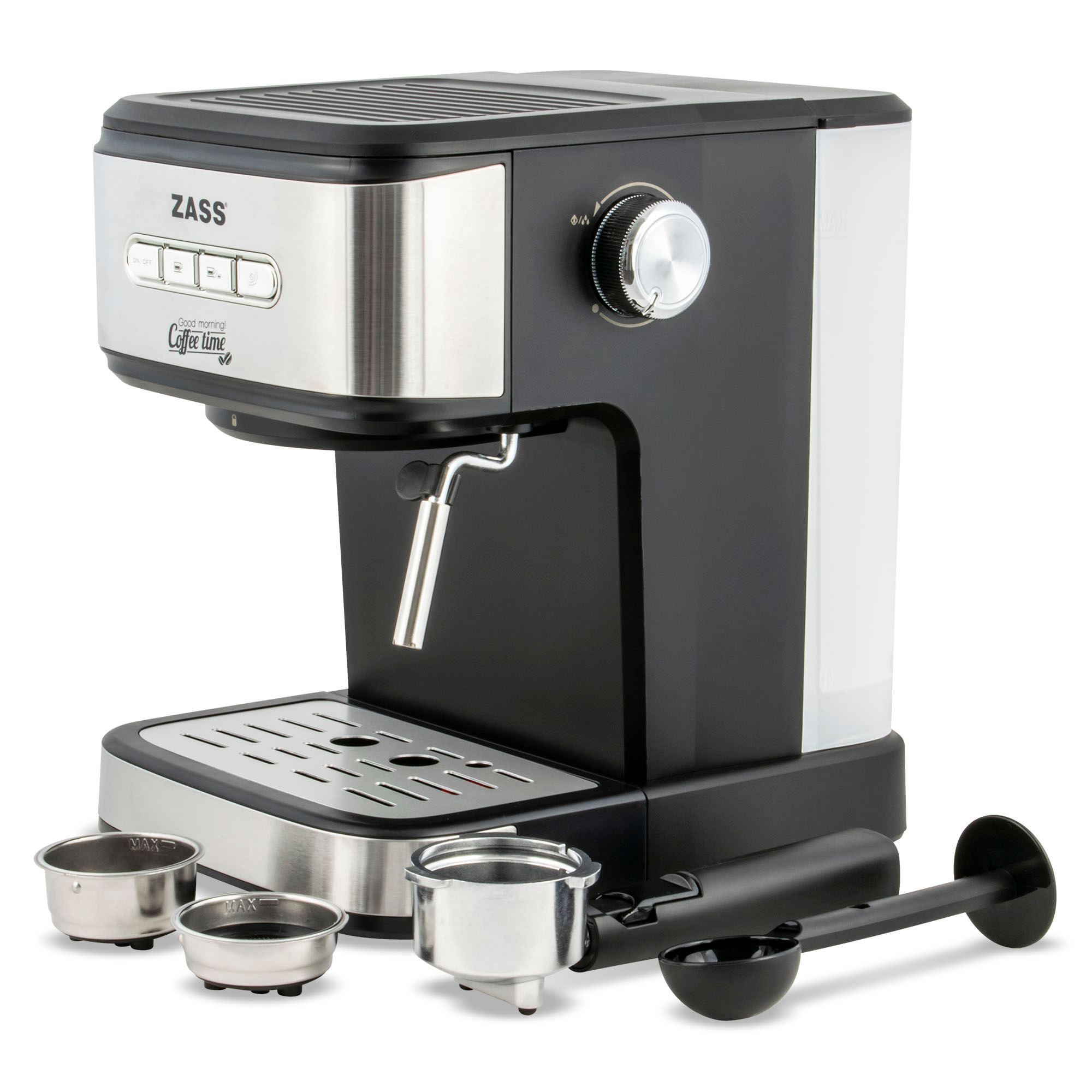 Espressor de cafea Zass ZEM 03, negru - 3 | YEO