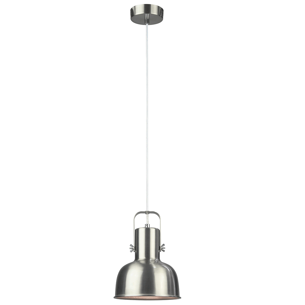 Lampa suspendata in stil retro, metal, nichel mat, AVIER TIP 3