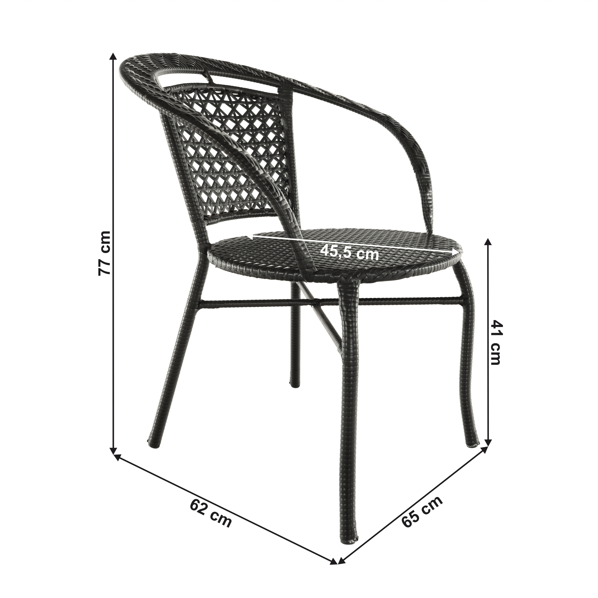 Set ratan de gradina 1+2, maro, LASAN - 3 | YEO