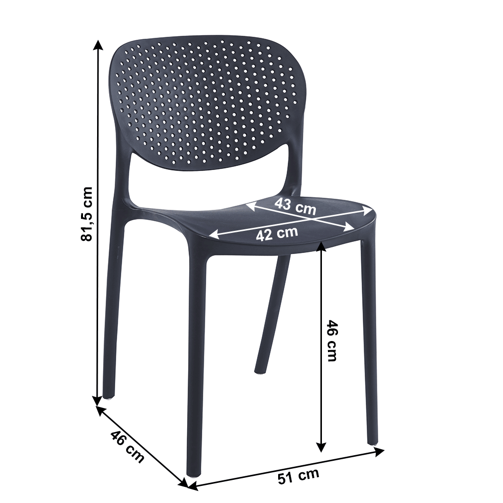 Scaun, negru, FEDRA NEW - 1 | YEO