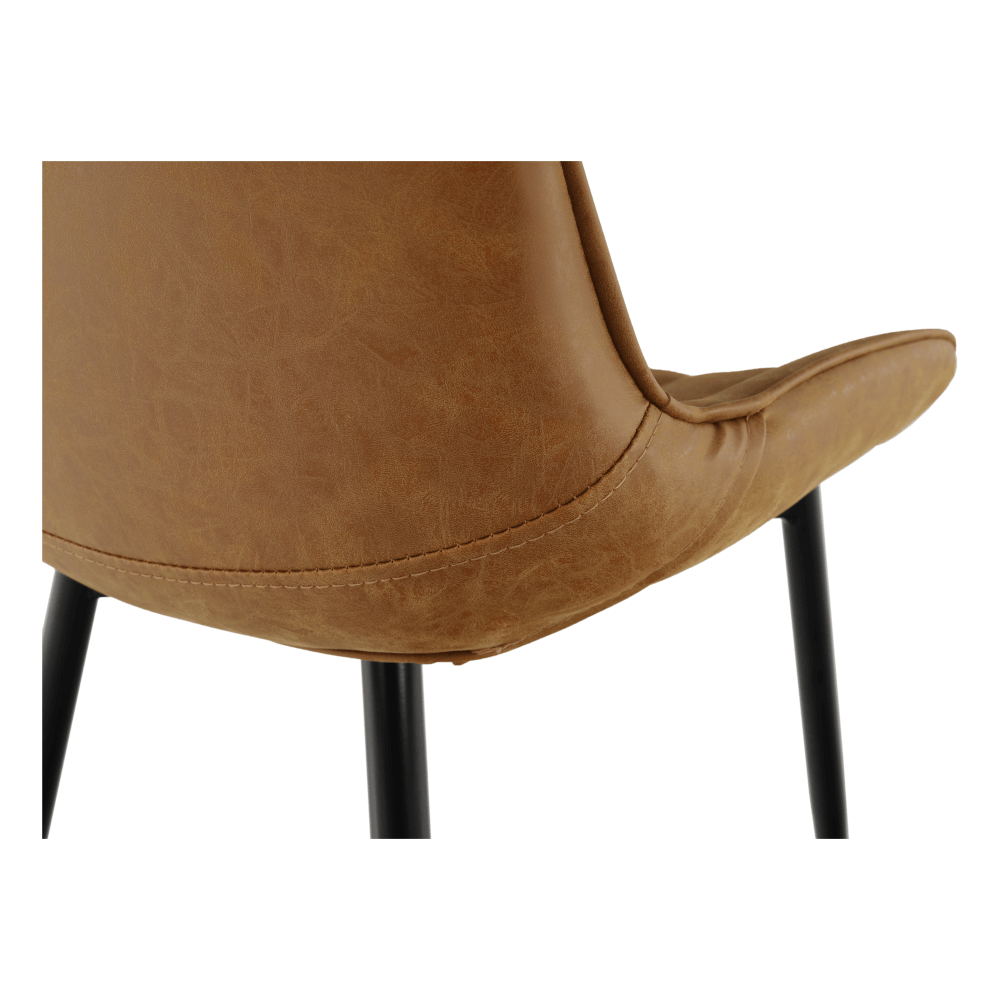 Scaun, maro camel/negru, HAZAL - 3 | YEO