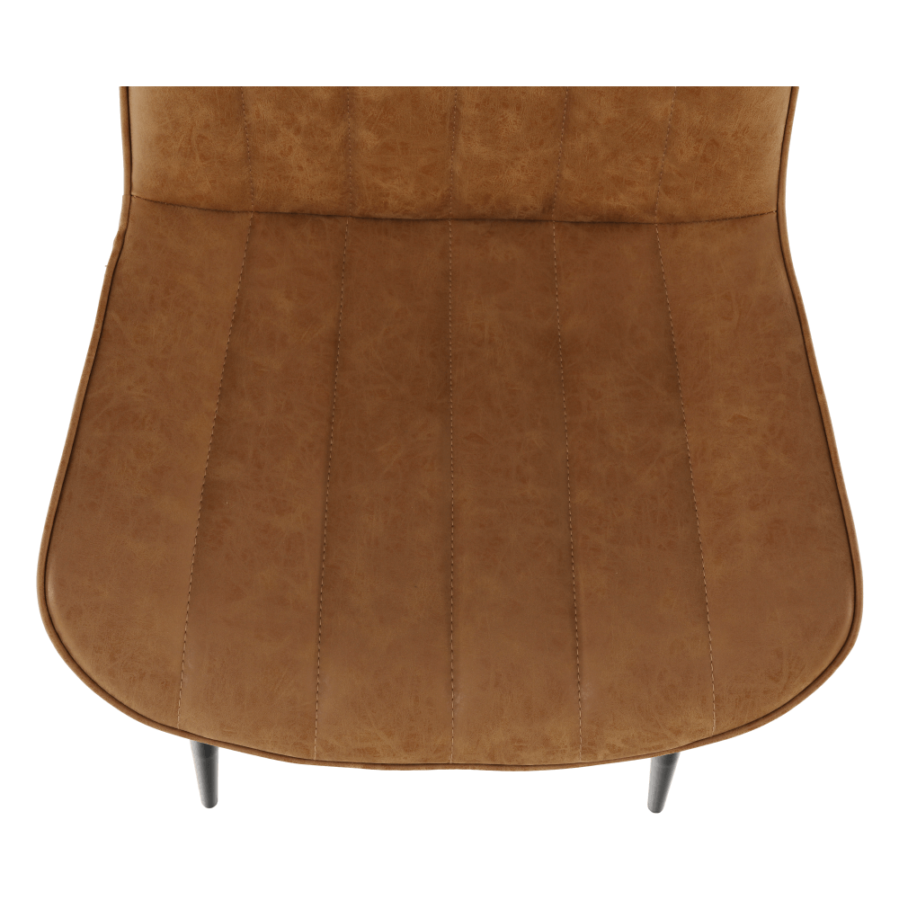 Scaun, maro camel/negru, HAZAL - 4 | YEO