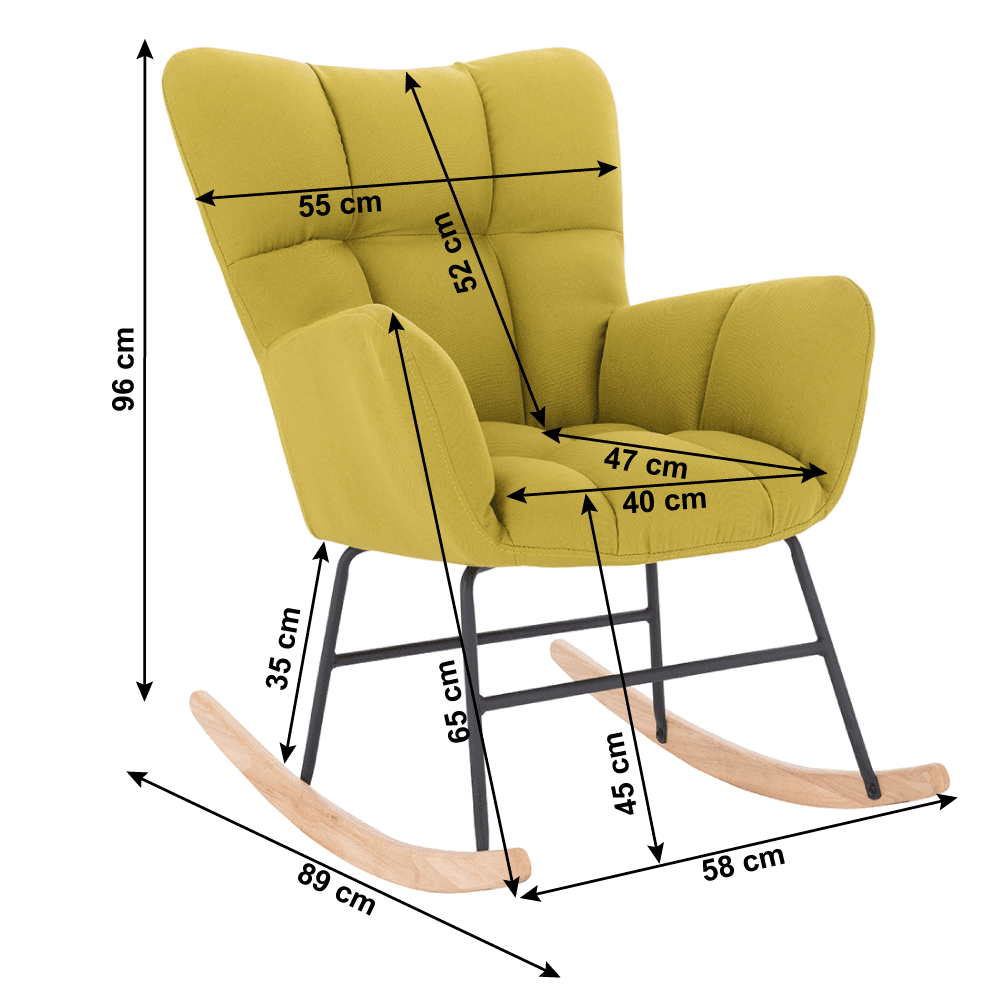 Balansoar design, galben, KEMARO - 5 | YEO