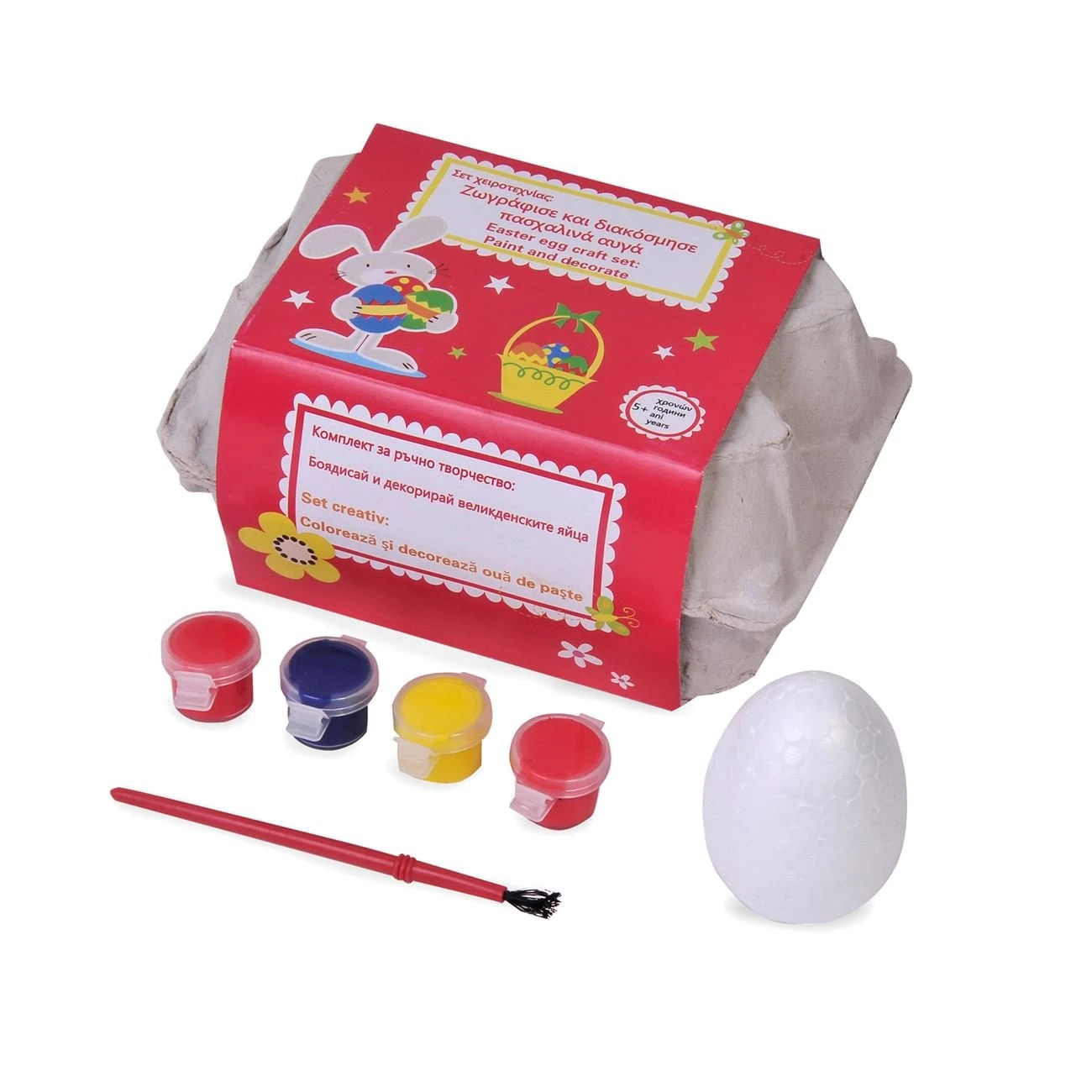 Set creativ pentru pictura pe oua, 4 bucati, non-toxic