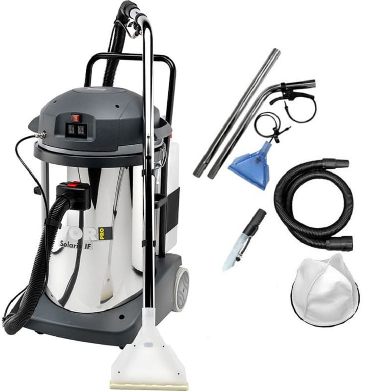 Aspirator cu spalare, injectie-extractie, SOLARIS IF LAVOR, cu 2 motoare, putere 2400W, recipient INOX 78 L - 1 | YEO