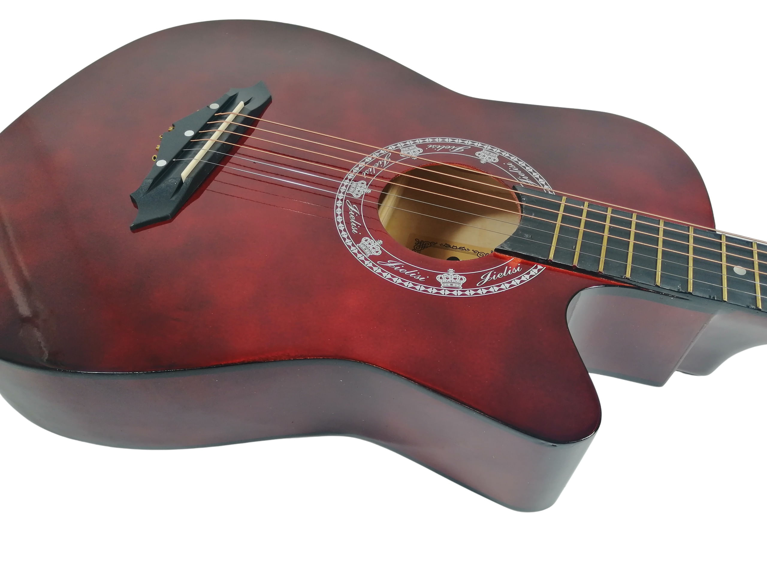 Chitara clasica din lemn 95 cm, visinie Cutaway, husa nylon inclusa - 3 | YEO