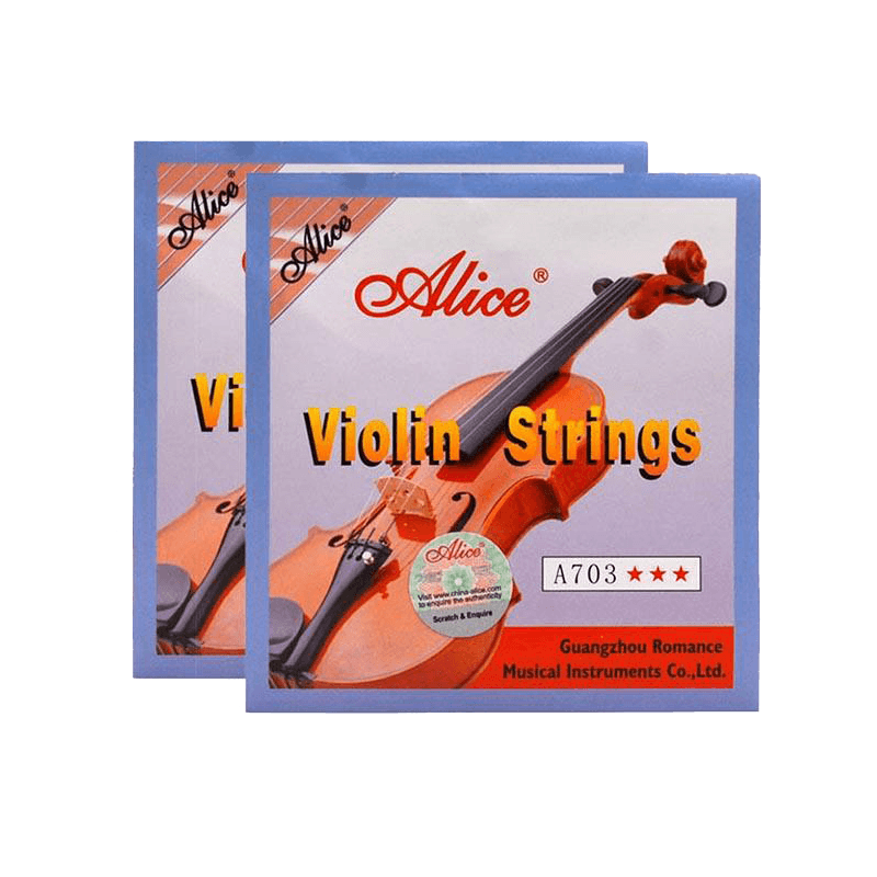 Vioara clasica IdeallStore®, marime 3/4, lemn, toc din material, doua seturi corzi incluse