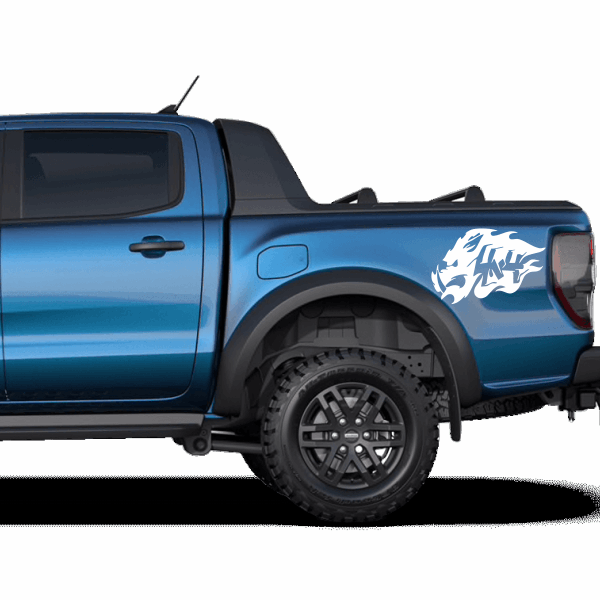 Sticker auto, 4x4, off road, pentru masini sport, 25cm, alb