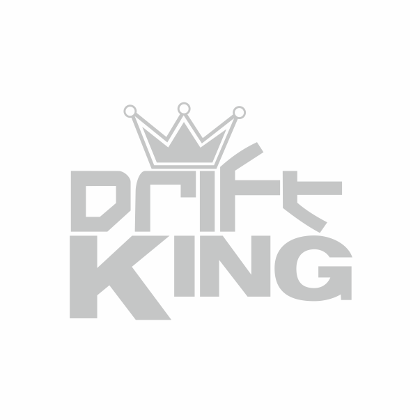 Sticker auto cu drift king, tuning, 20cm, alb