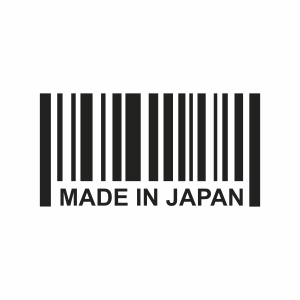 Sticker auto cu made in Japan, tuning, JDM, 20cm, negru