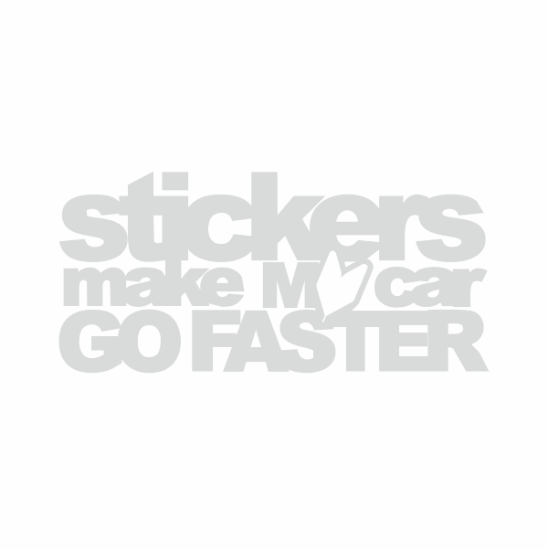 Sticker auto cu stickers make my car go faster, tuning, JDM, 20cm, alb