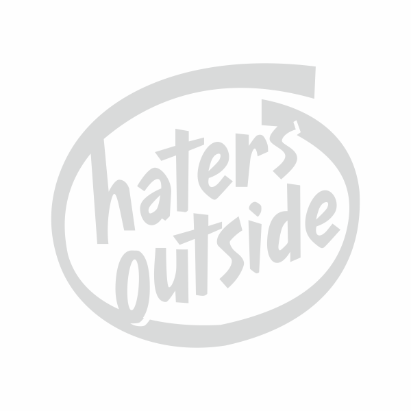 Sticker auto cu haters outside, tuning, JDM, 20cm, alb