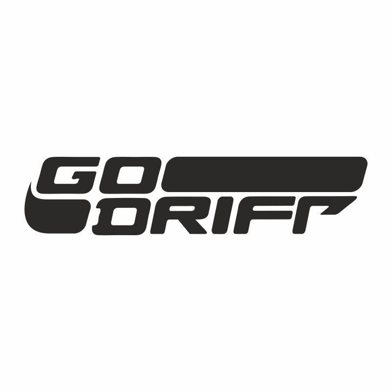 Sticker auto, tuning, JDM, go drift, 20m, negru