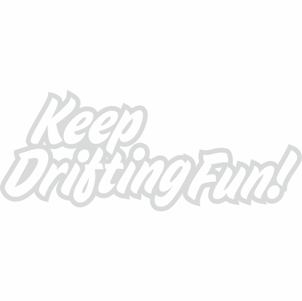 Sticker auto, tuning, JDM, keep drifting fun, 20cm, alb