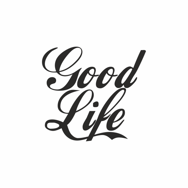 Sticker auto, tuning, JDM, good life, 20cm, negru