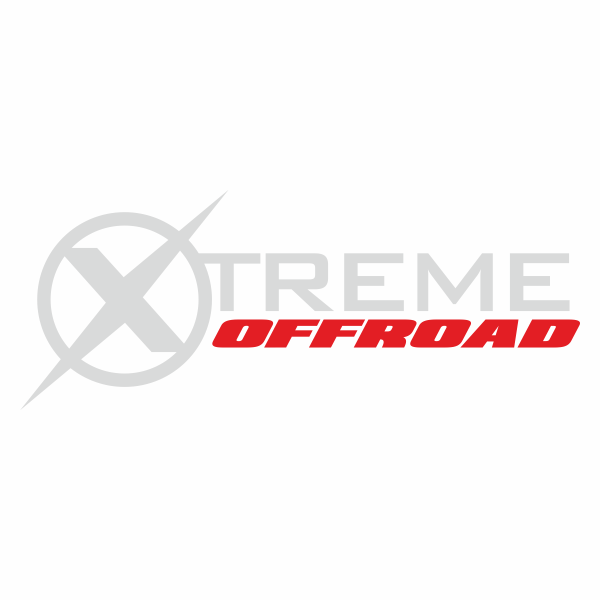 Sticker auto Extreme OffRoad, Priti Global, Alb-Rosu, 97 x 12 cm