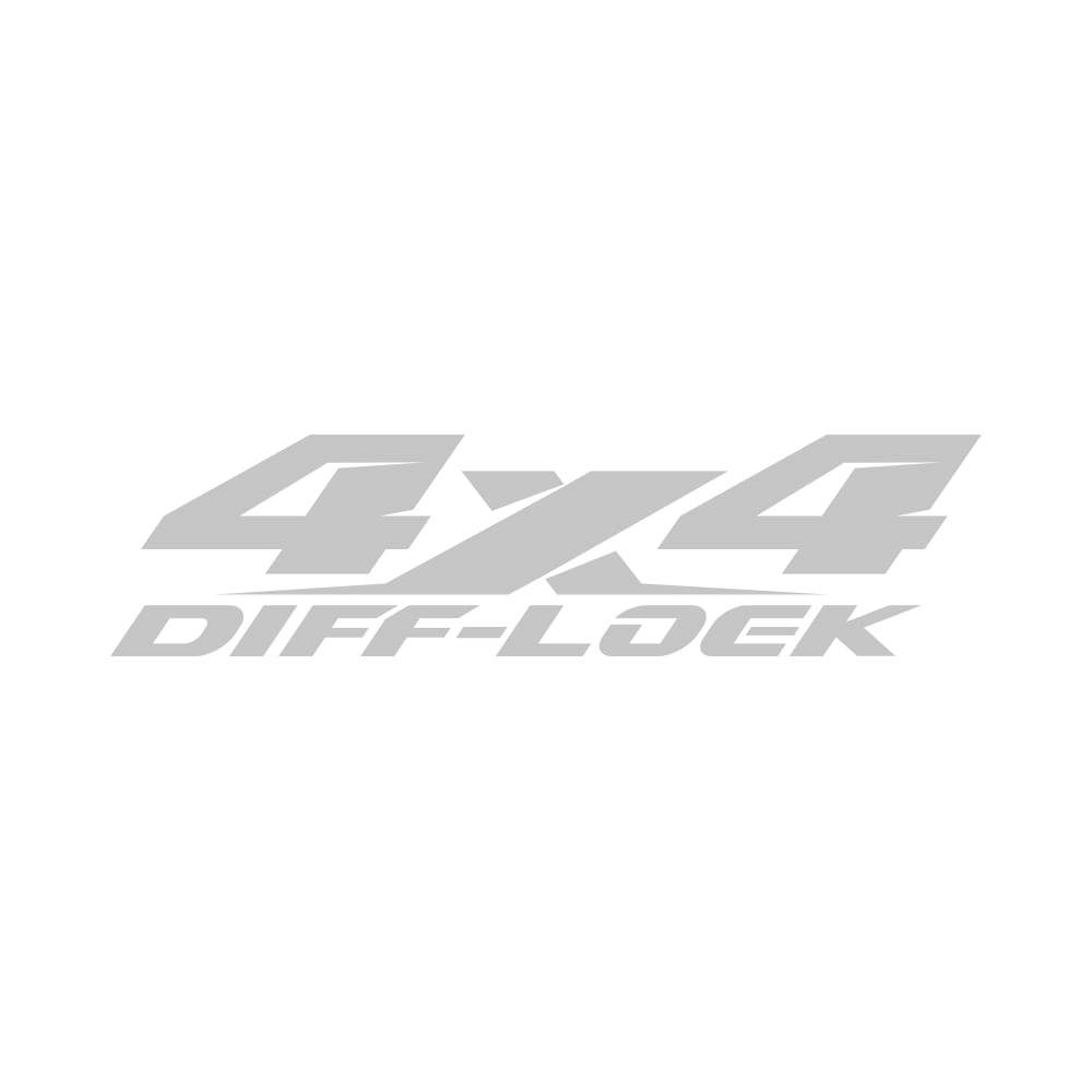 Sticker auto pentru masini de teren, 4 X 4 DIFF-LOCK, Priti Global, Alb, 48 x 12 cm