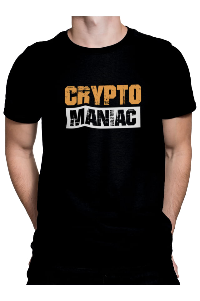 Tricou barbati, Priti Global, personalizat pentru iubitorii de monede virtuale, Crypto Maniac