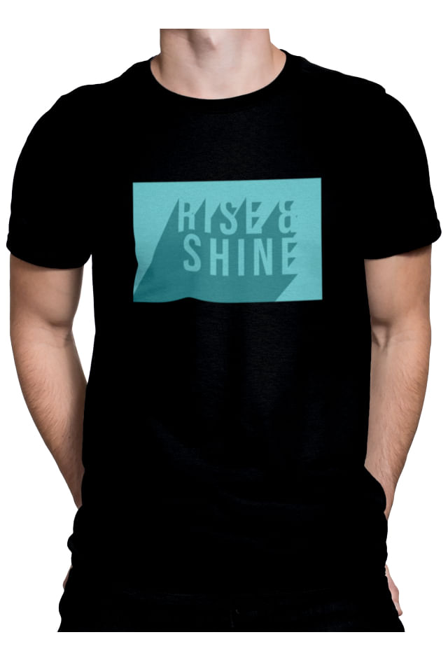 Tricou personalizat pentru barbati, cu mesaj crestin, Priti Global, Rise and shine