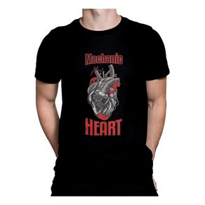 Arts & Entertainment Tricou pentru barbati, Priti Global, Mechanic heart, cadou pentru mecanici auto, Negru, S