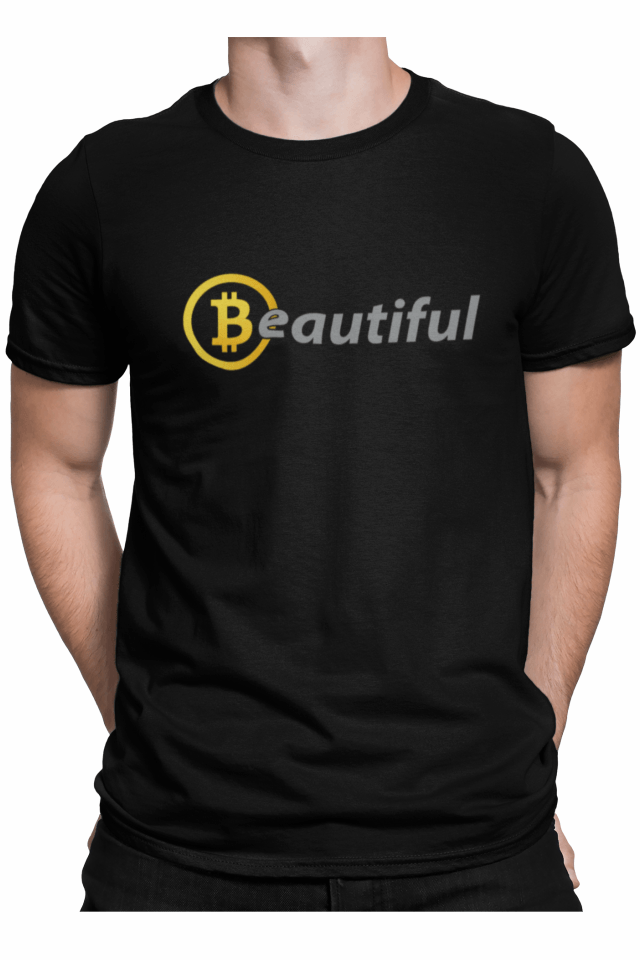 Tricou barbati, Priti Global, personalizat pentru investitori, Beautiful bitcoin