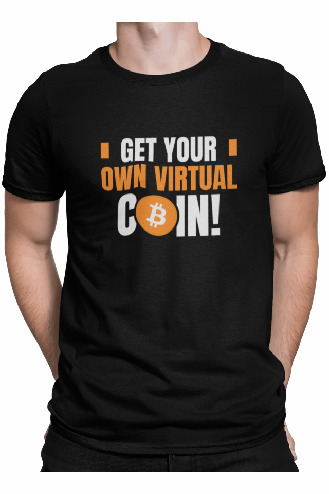 Tricou crypto pentru barbati, Priti Global, Get your own virtual coin