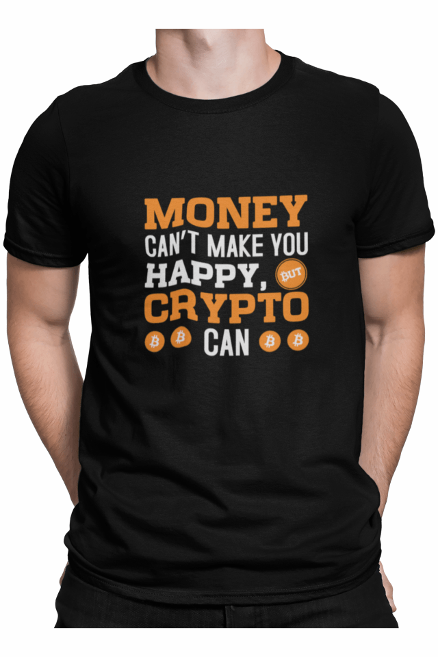 Tricou pentru barbati, Priti Globaloney can\'t make you happy, crypto can