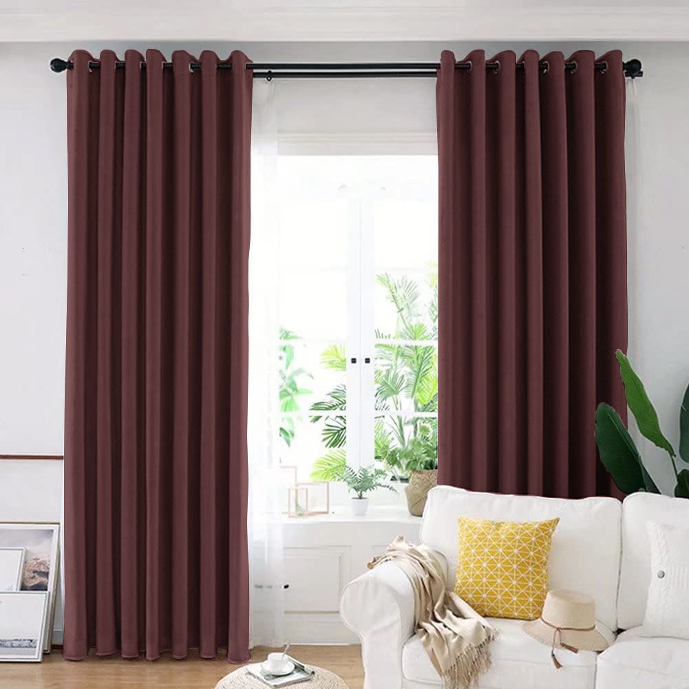 Draperie din catifea blackout cu inele crom, Madison, 250x240 cm, densitate 700 g ml, Temptress, 1 buc