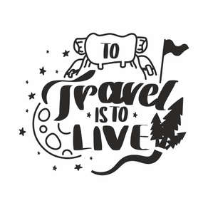 i don't want to live on this planet anymore Sticker decorativ, pentru casa, travel is to live, negru, 57 x 67 cm