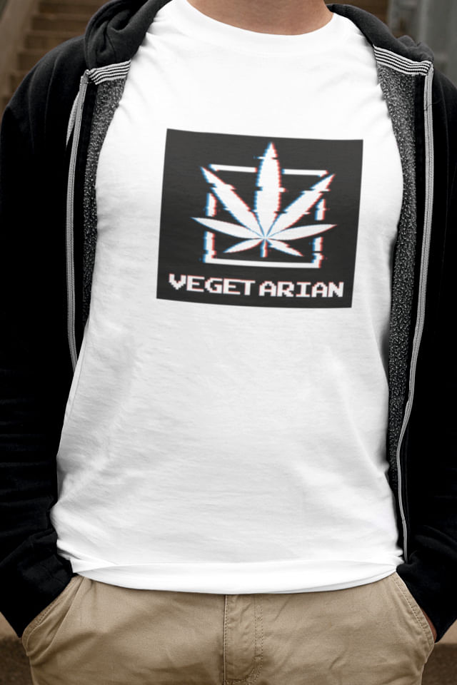 Tricou personalizat pentru barbati, Priti Global, cadou unic pentru vegetarieni