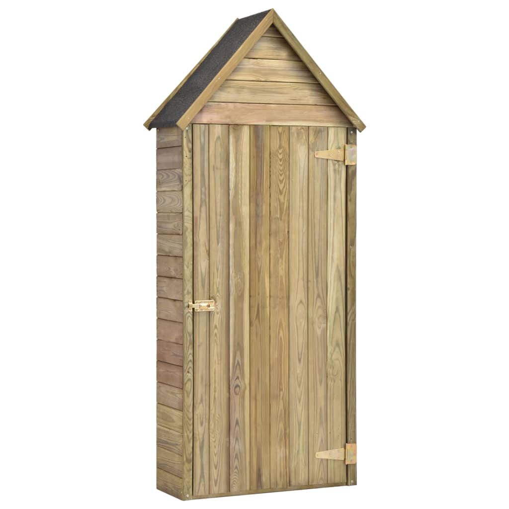Magazie unelte de gradina cu usa 77 x 28 x 178 cm lemn pin tratat