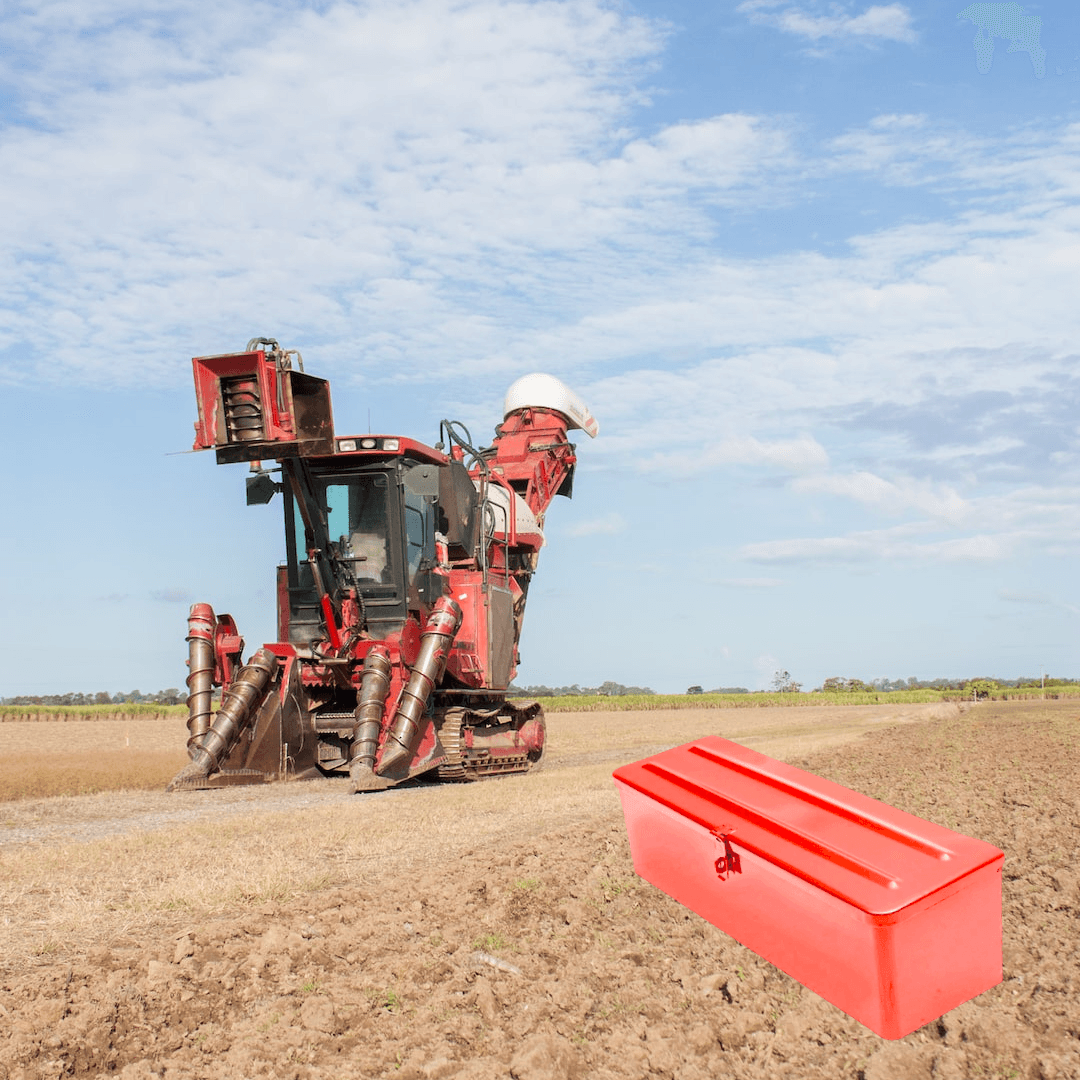 Cutie metalica, pentru trusa scule, pentru autovehicule si utilaje agricole, rosu, dimensiuni 42x13x12 cm - 1 | YEO