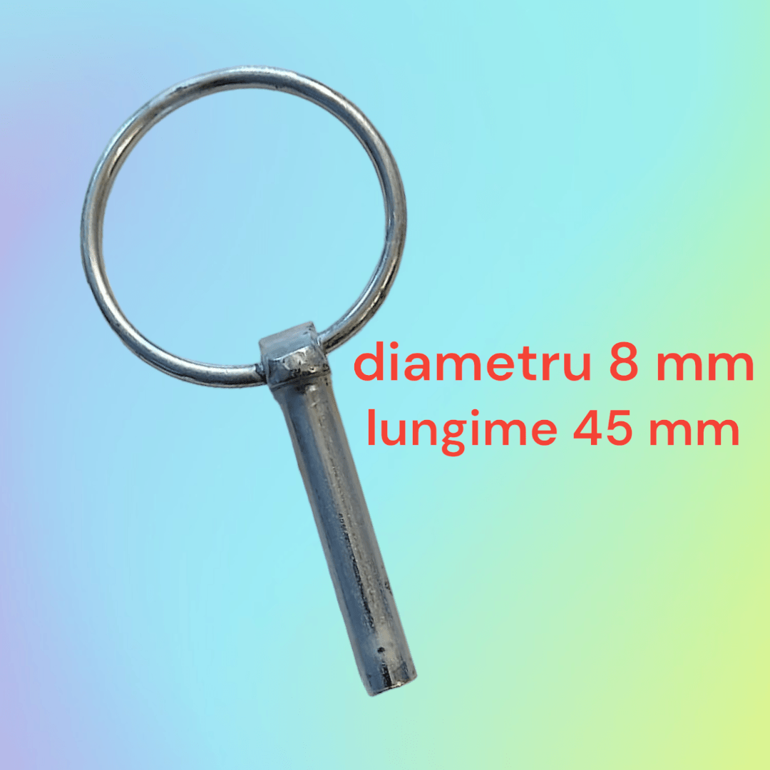 Cui siguranta cu clema, din otel zincat, diametru bolt 8 mm, pentru diverse variante tiranti, utilizabil si ca bolt fixare